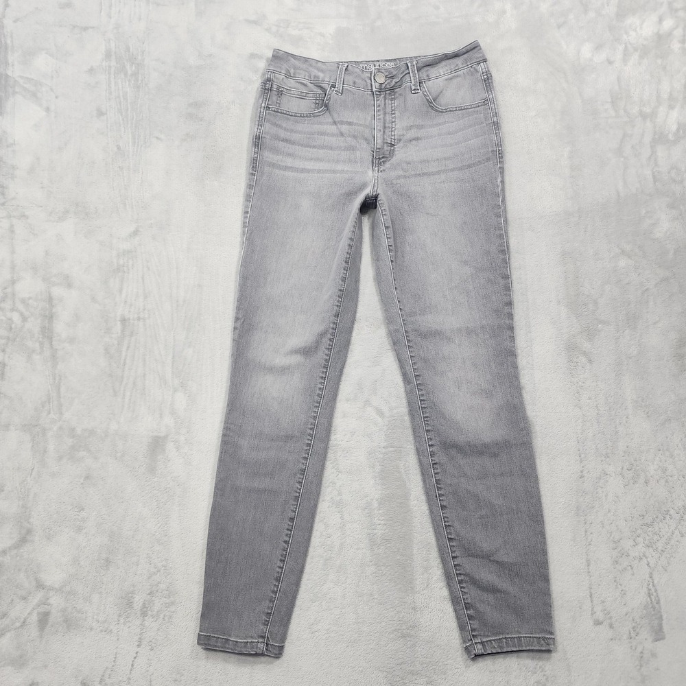 Maurices Jeans Womens‎ 10 Gray Everflex High Rise Skinny Stretch Denim Casual